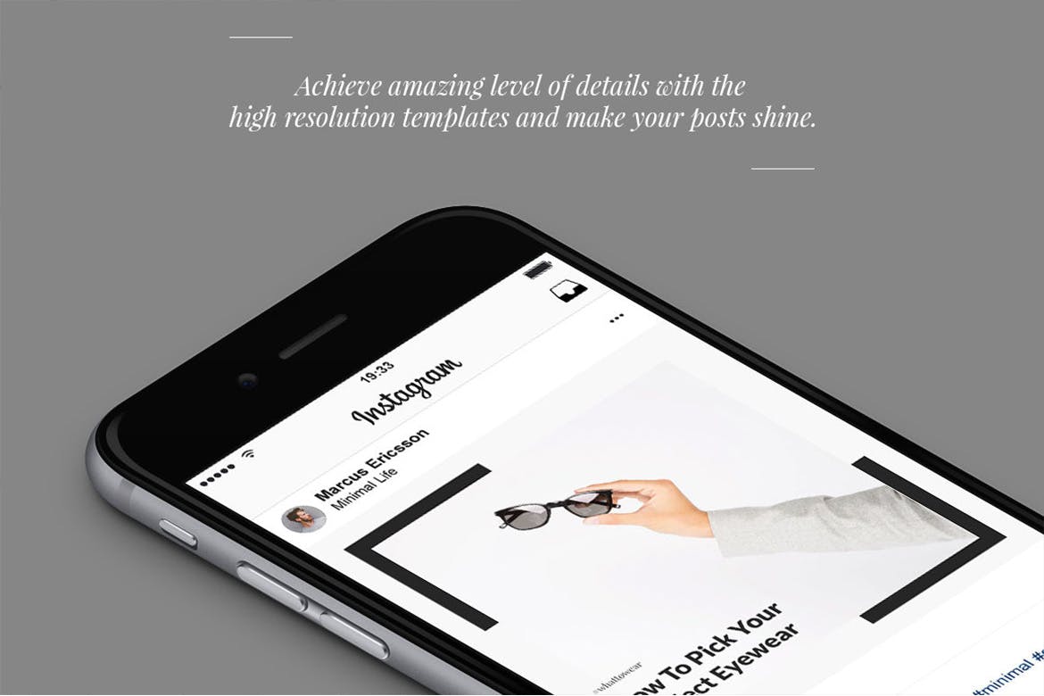 50款极简主义设计风格Instagram贴图设计模板素材库精选 Belgrade 50 Minimal Instagram Graphics插图(3)