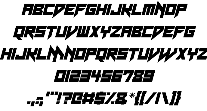 Neon Vampire font插图2