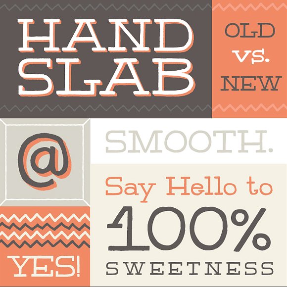 英文手绘衬线字体下载 HandSlab插图(1)