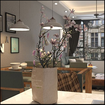 公寓客厅室内场景素材之家精选3D模型