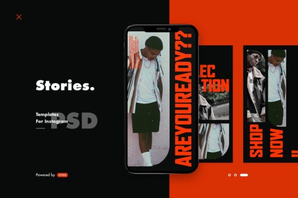 Instagram社交时尚潮牌品牌故事设计模板素材库精选 Instagram Story Template