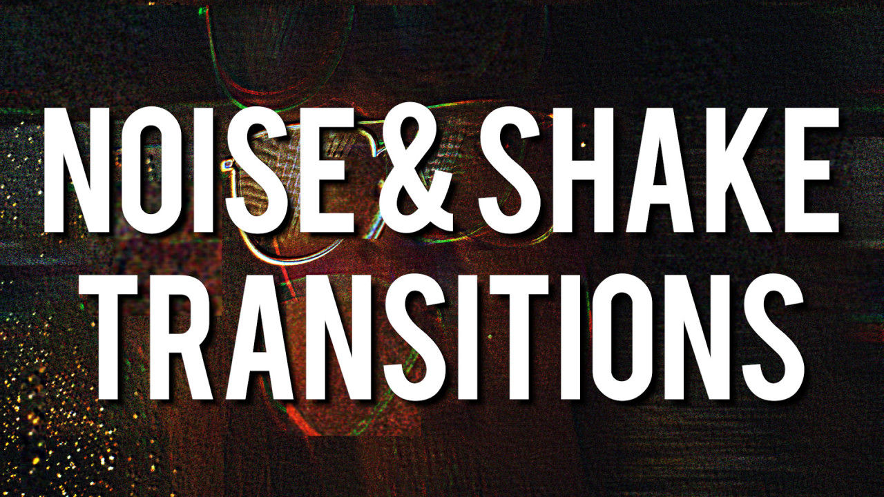 噪音摇动过渡动画素材库精选PR模板