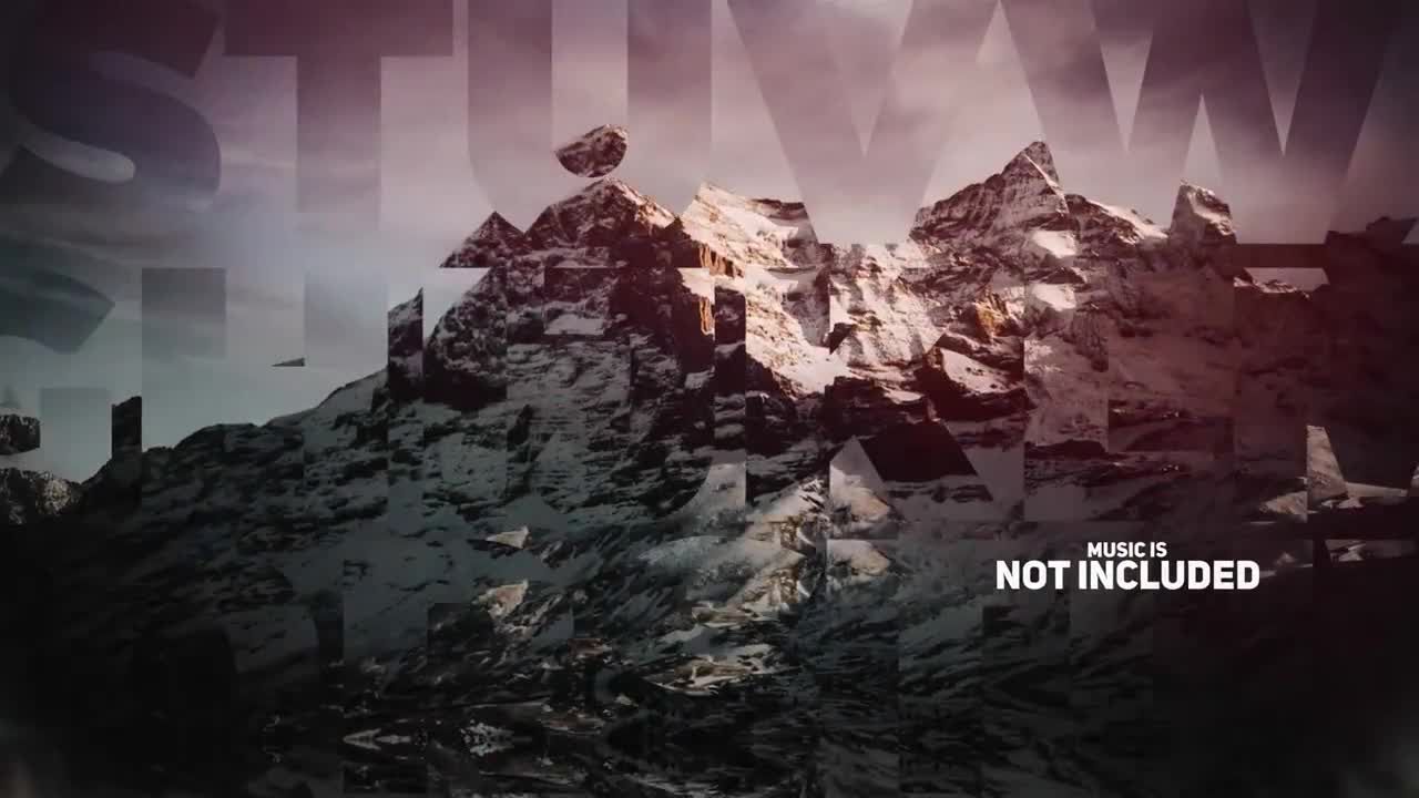 简洁大气笔刷遮罩幻灯片开场素材库推荐PR模板