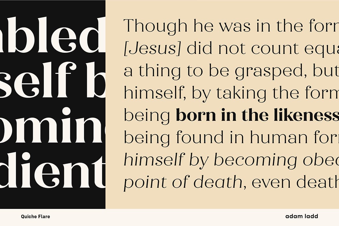 宽条纹衬线英文字体家族 Quiche Flare Font Family插图(11)