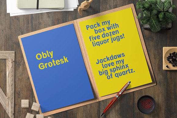 Obly Grotesk Font插图4