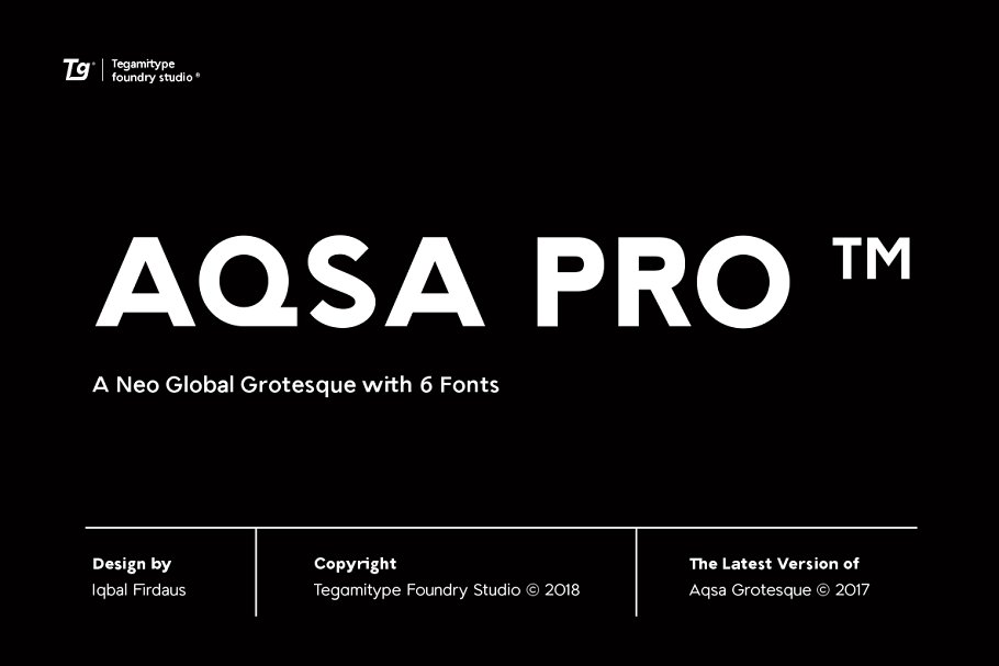 Aqsa Grotesque Pro Font插图