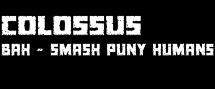 Colossus font插图1 Colossus font插图1