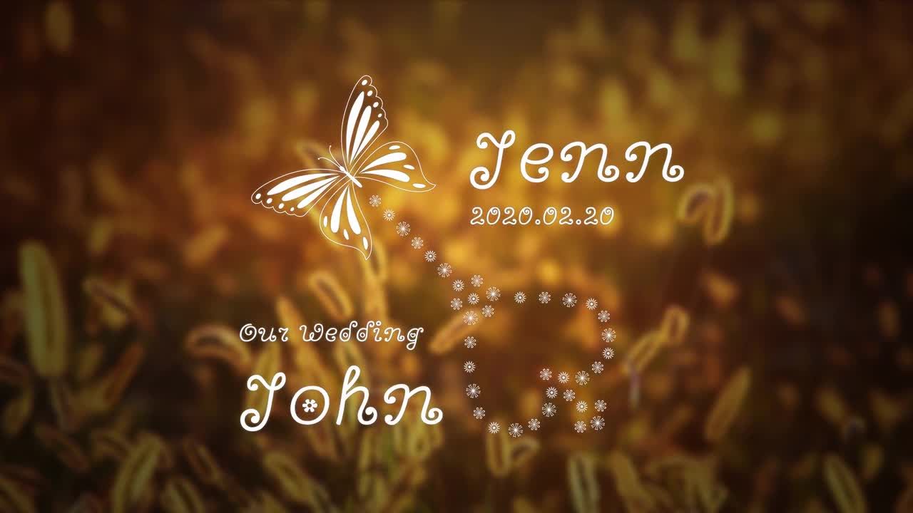 4个自然婚礼标题包素材库精选AE模板