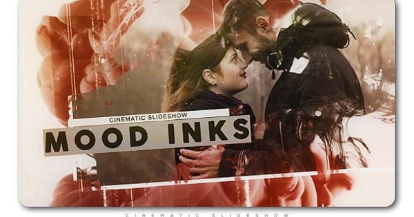 水墨动画特效幻灯片开场素材库精选AE模板 Mood Inks Cinematic Slideshow