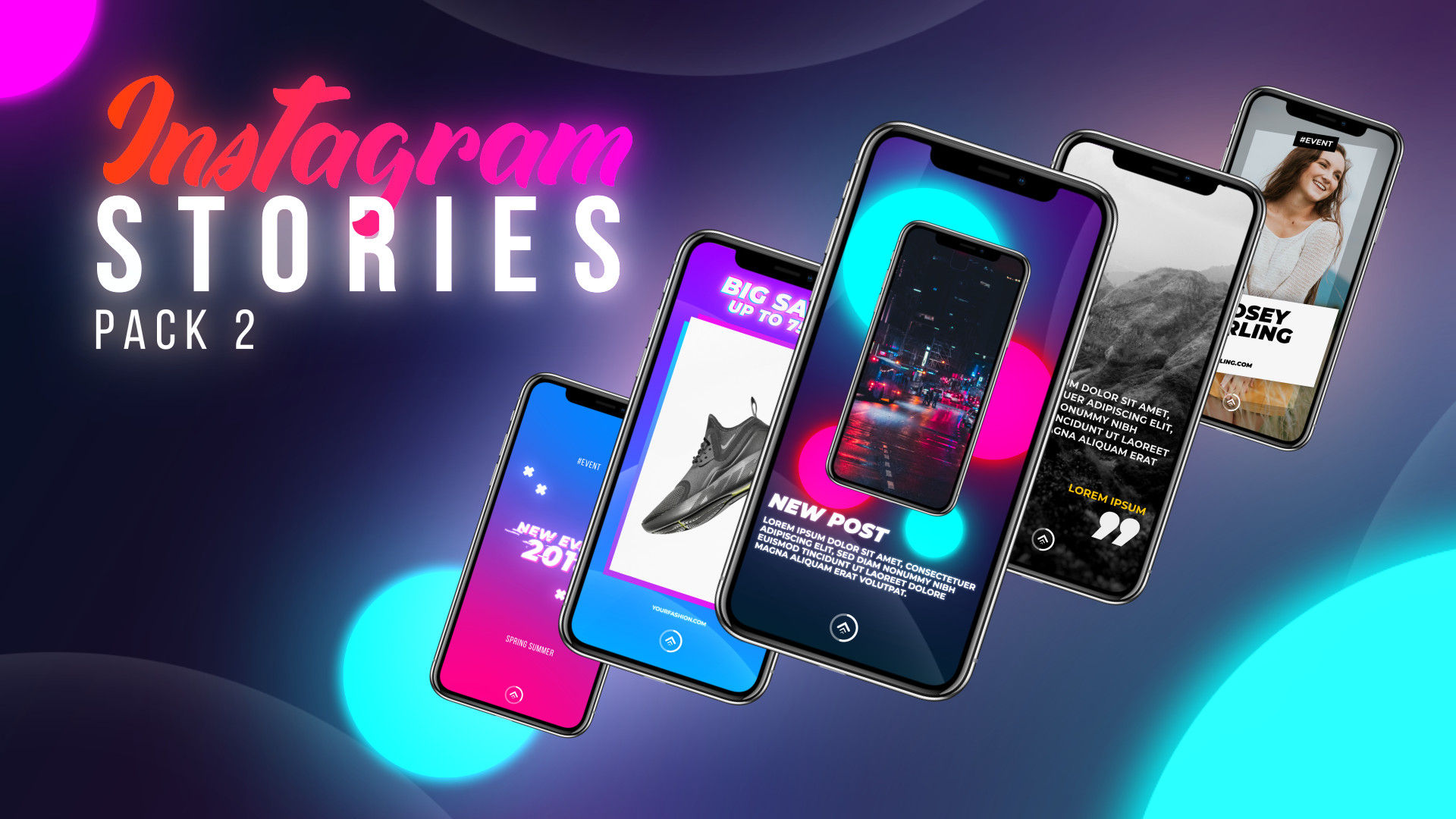 旅行度假Instagram故事包素材库精选AE模板