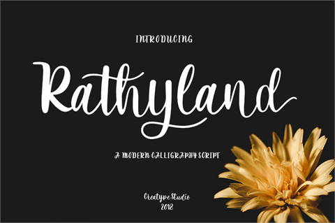 Rathyland font素材之家精选英文字体