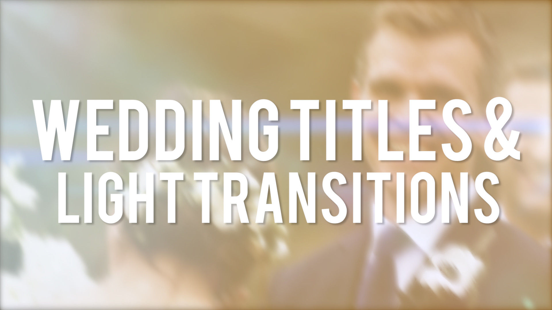 优雅婚礼标题光转场动画素材库精选pr模板
