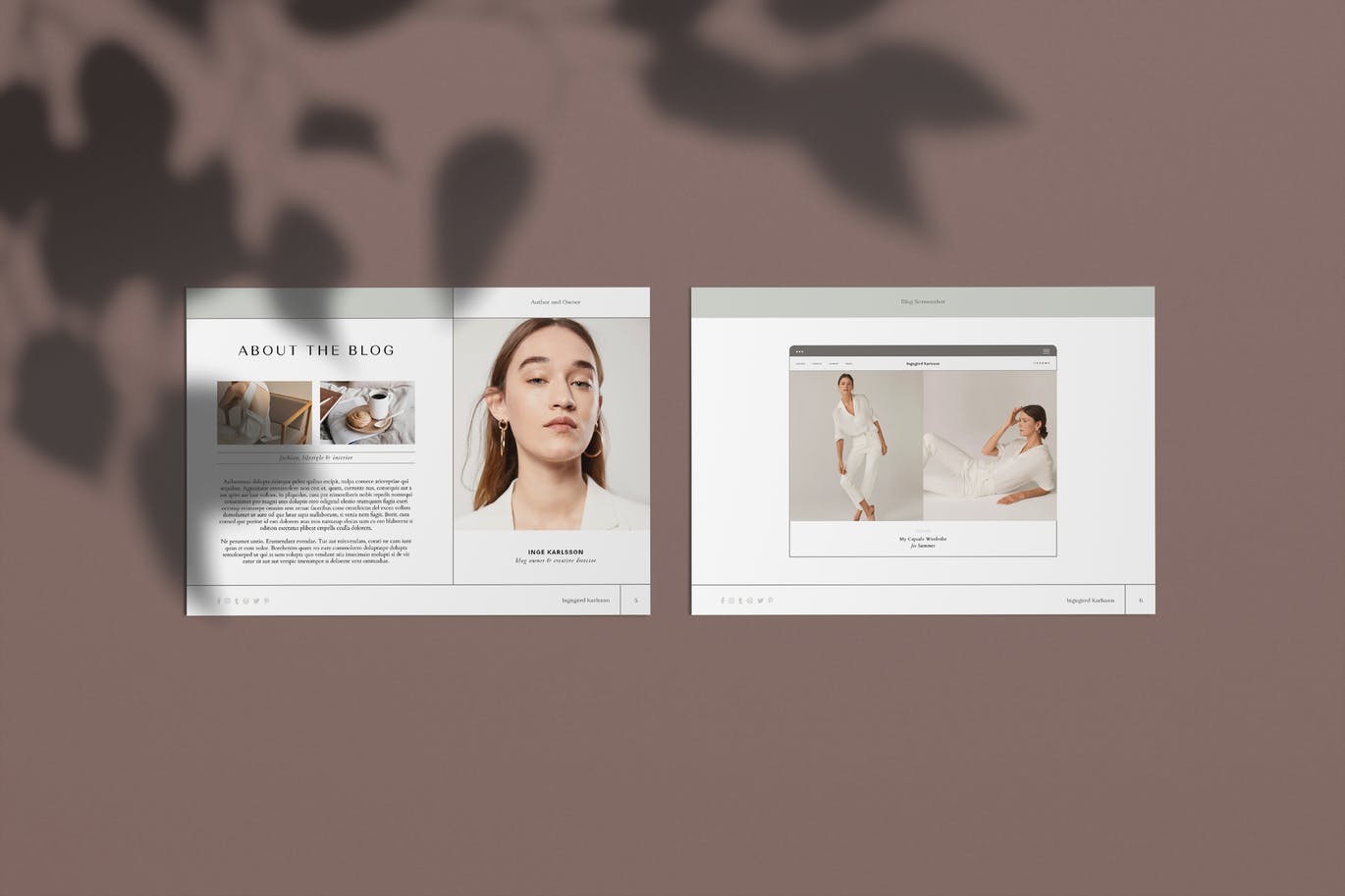 博客品牌媒体宣传设计素材包 Inge Media Kit插图