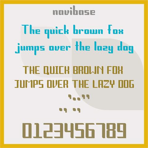 Navibase font素材之家精选英文字体