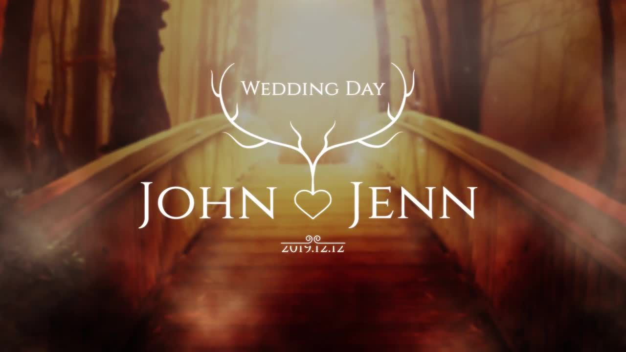 乡村婚礼标题包素材库精选AE模板