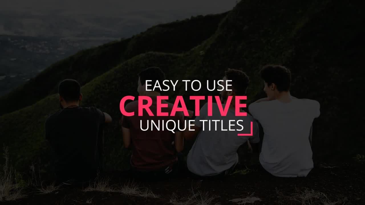 10个新鲜干净且富有创意的动画全屏标题素材库精选AE模板