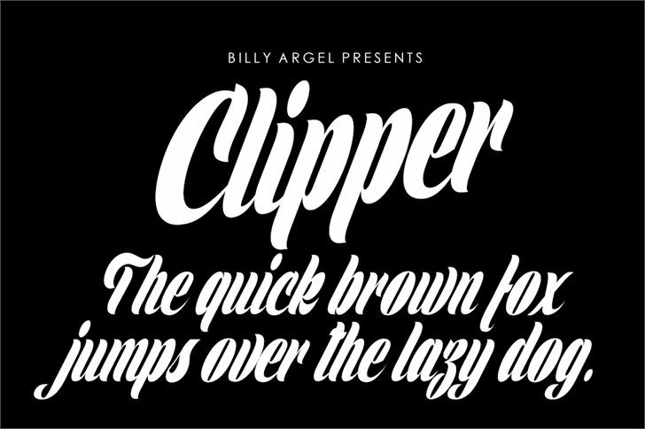 Clipper Personal Use font插图 Clipper Personal Use font插图