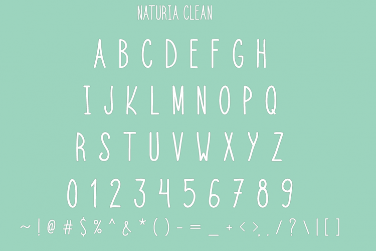 Naturia Floral Font & Bonus ExtrasRegular Font插图3
