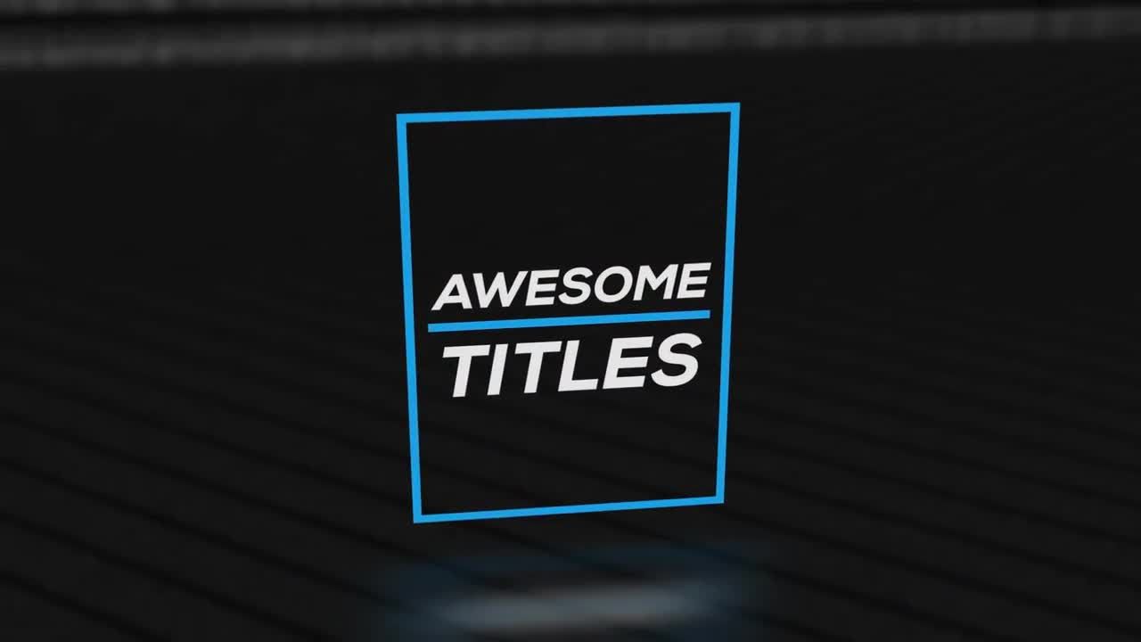 13个干净且富有创意的动画全屏标题动画素材库精选AE模板