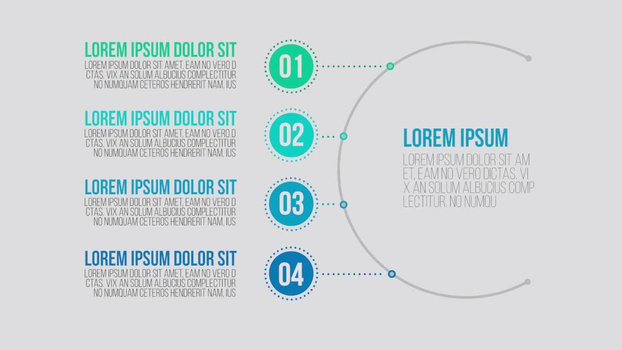 明亮的动画信息图表Pr模板