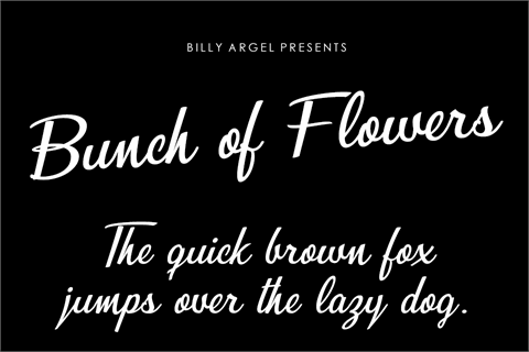 Bunch of Flowers Personal Use font素材之家精选英文字体