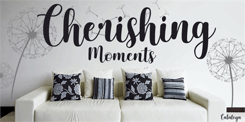 Cherishing Moments font素材之家精选英文字体