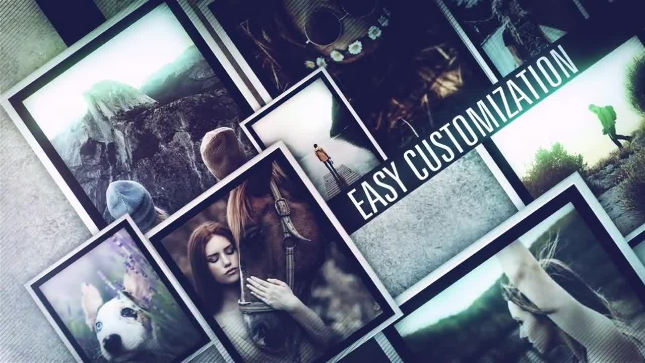 简单照片幻灯片素材库精选AE模板