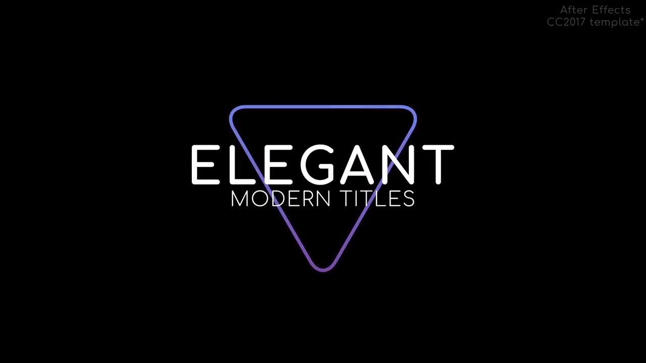 典雅的现代标题文本素材库精选AE模板