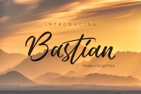Bastian Font素材之家精选英文字体