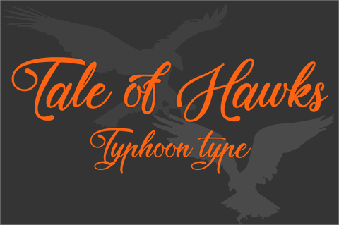 Tale of Hawks font素材之家精选英文字体