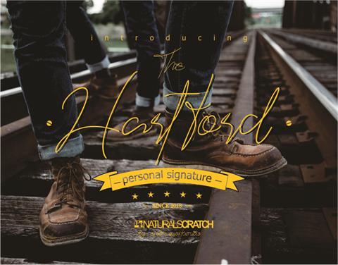 Hartford font素材之家精选英文字体