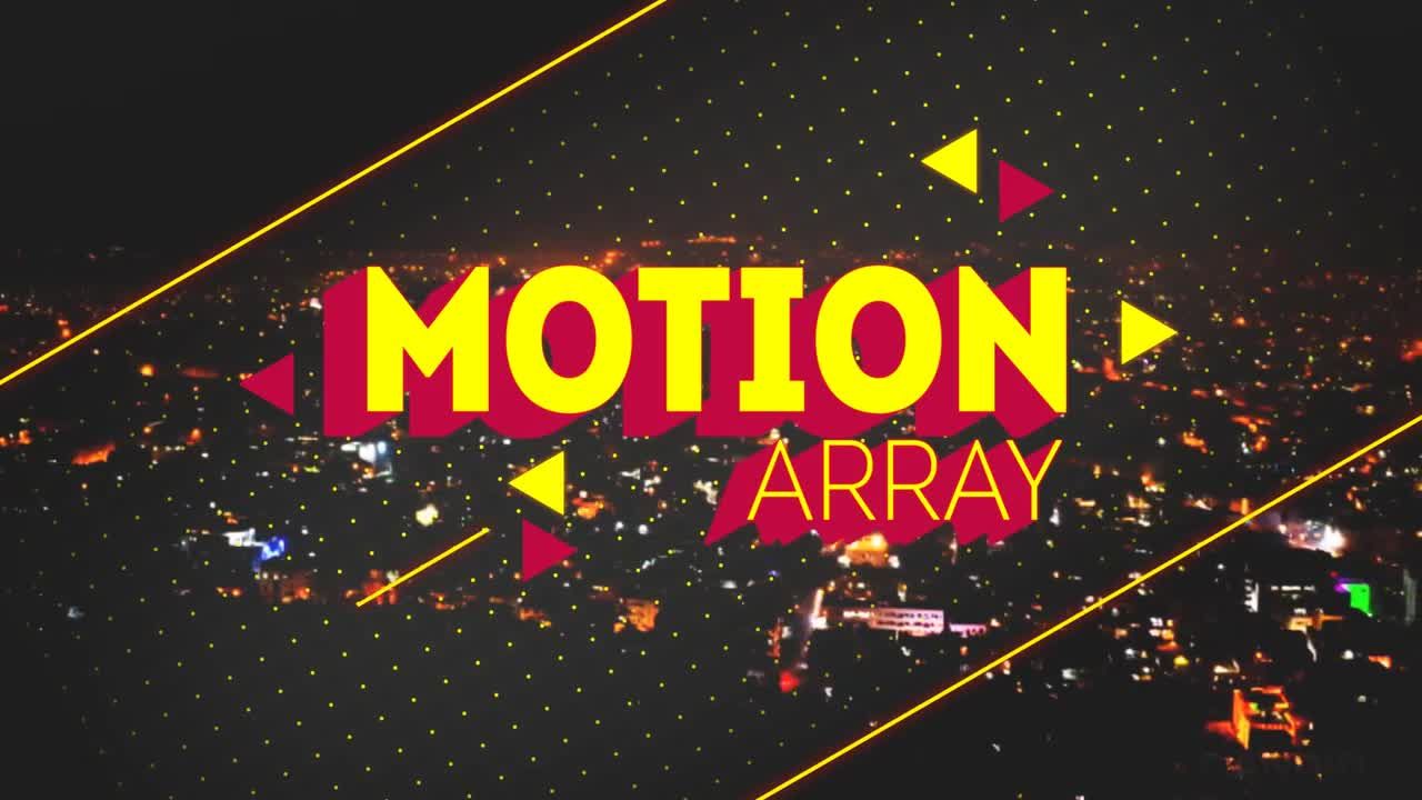 10个切片标题动画字幕AE视频模板