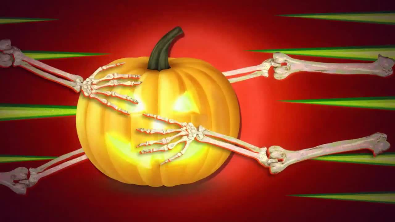 万圣节搞笑有趣logo动画特效素材库精选AE模板