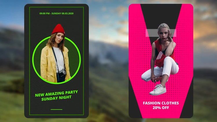 现代精美的Instagram故事产品介绍ae模板