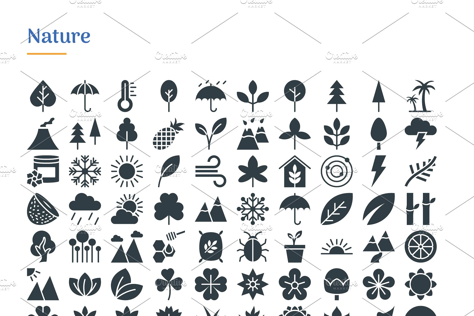 4830个多领域象形写意文字图标 4830 Glyph Icons插图(12)