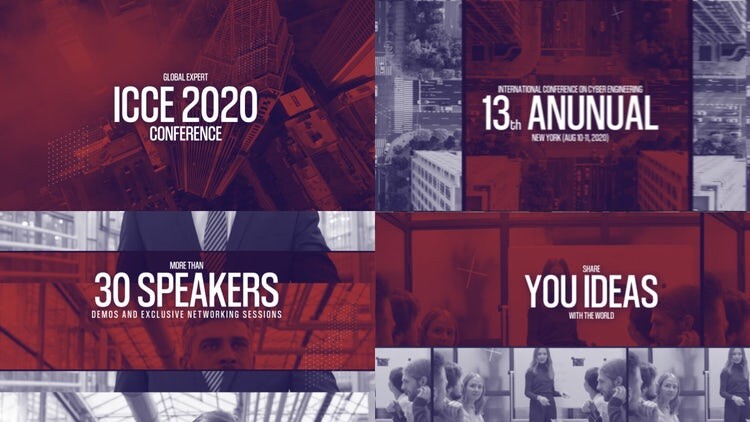 酷炫创意的活动宣传片素材库精选AE模板