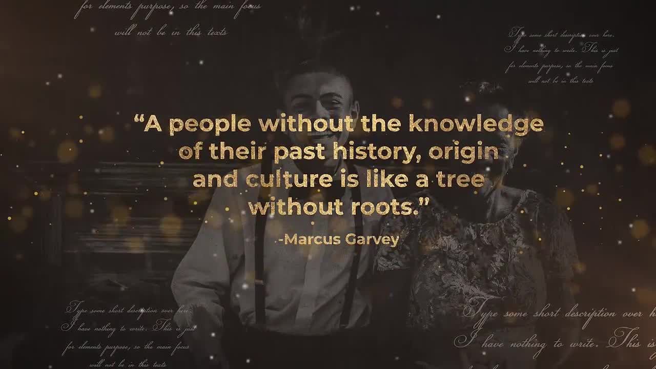 历史故事幻灯片动画素材库精选PR图文模板