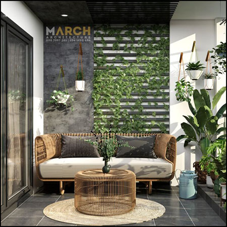 现代阳台室内场景素材之家精选3D模型By Le Viet Long