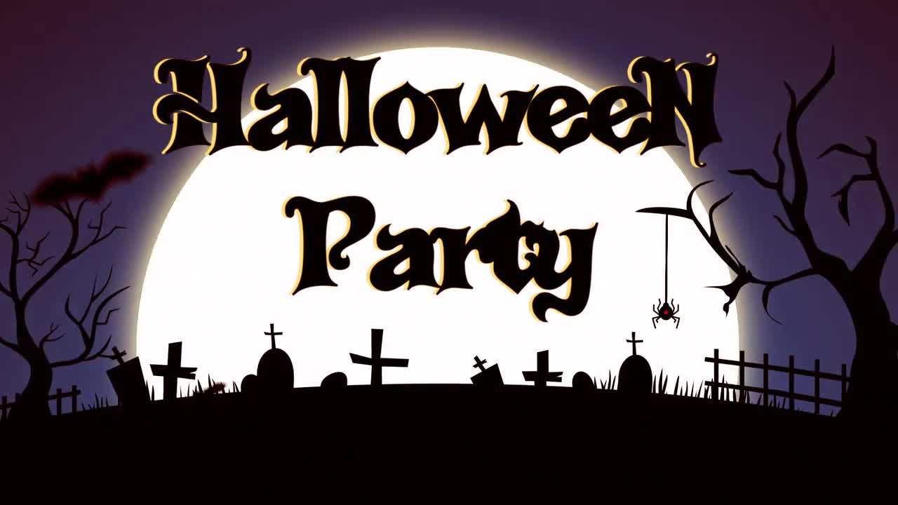 恐怖氛围的万圣节动画片头素材库精选AE模板