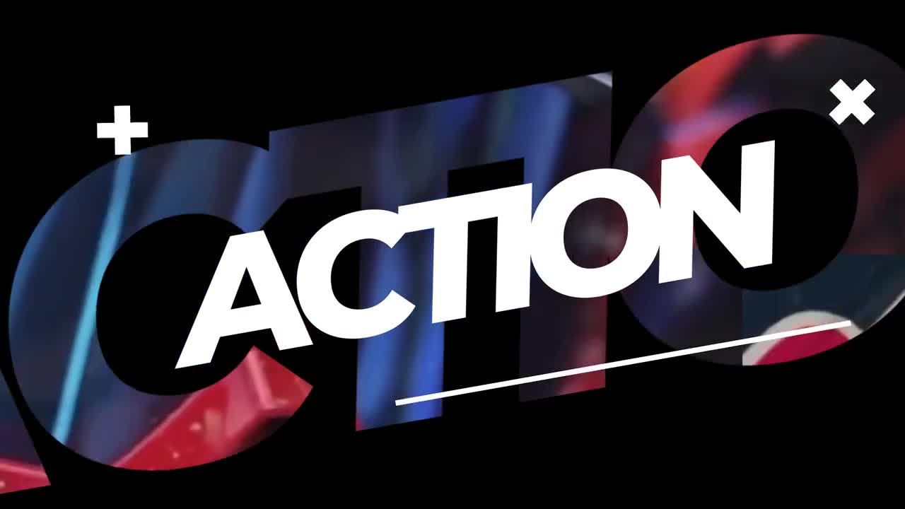 动作运动快速开启者素材库精选AE模板