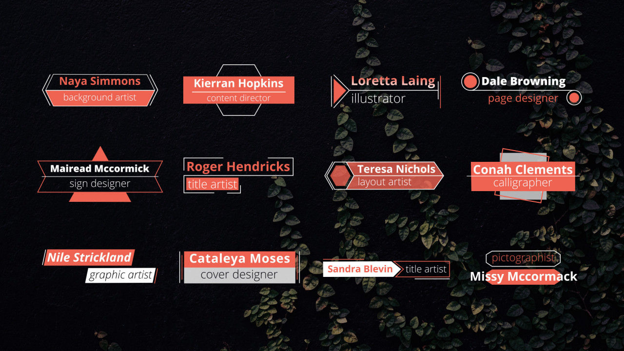 12个创意动三分之二素材库精选AE模板