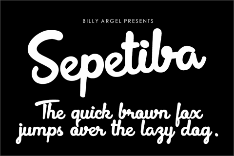 Sepetiba Personal Use font素材之家精选英文字体