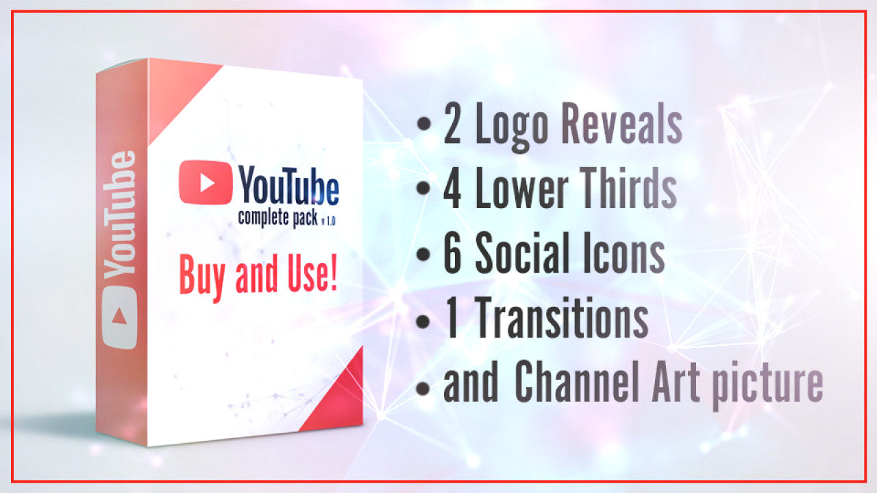 干净有趣创意的YouTube包素材库精选AE模板