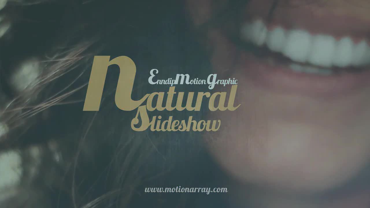 清新样式的自然幻灯片素材库精选AE模板