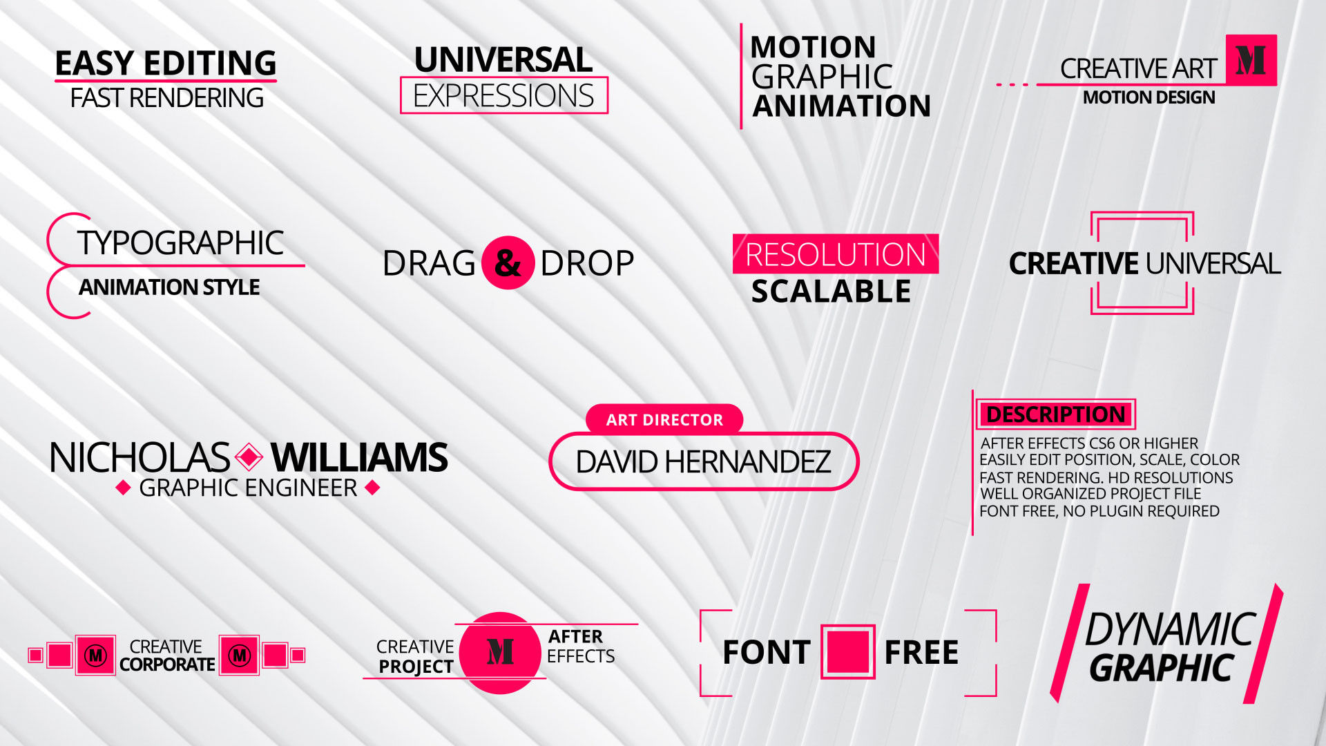 15个下三分之一企业介绍标题素材库精选AE模板