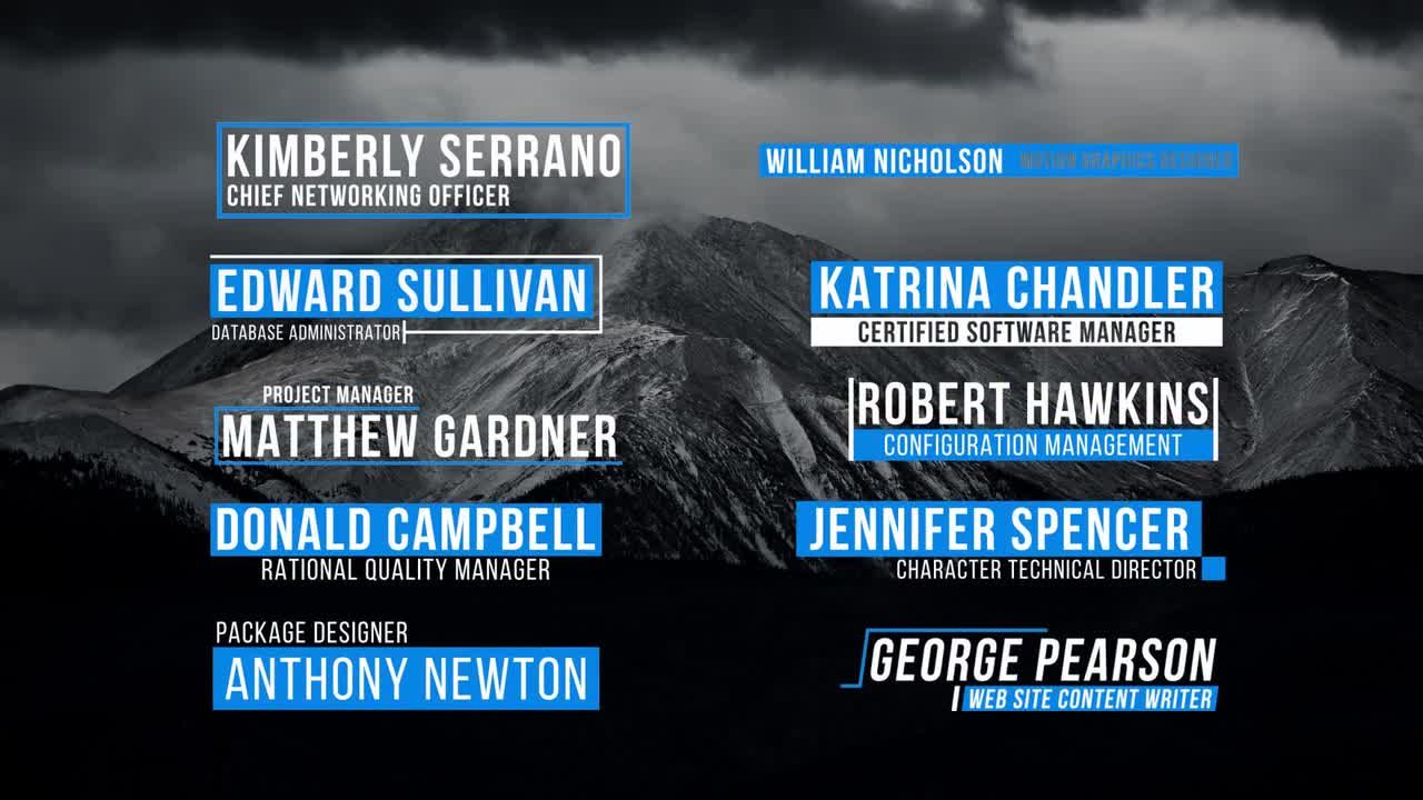 10个现代时尚的动画下三分之一或全屏幕标题素材库精选AE模板