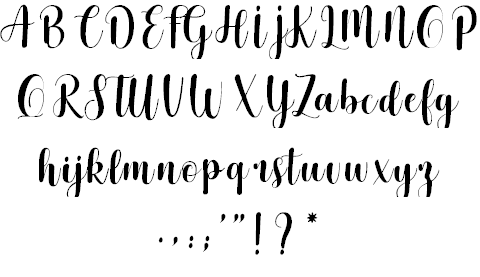 Cherishing Moments font插图1