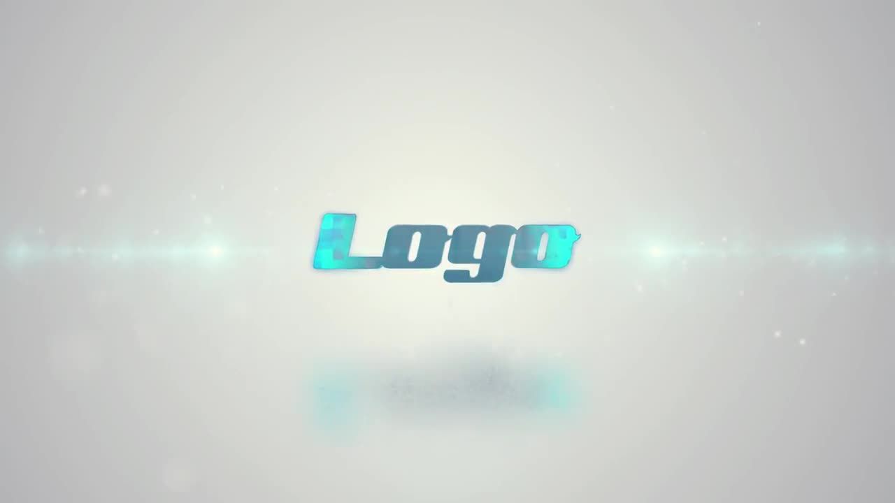 镜头光晕和动态动画笔触的结合徽标素材库精选AE模板