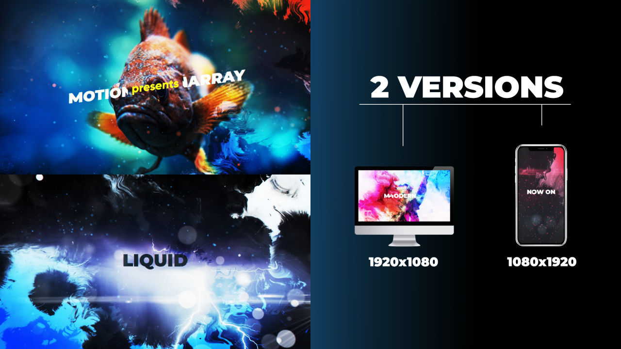 动感活力精美的艺术风格开场白素材库精选AE模板