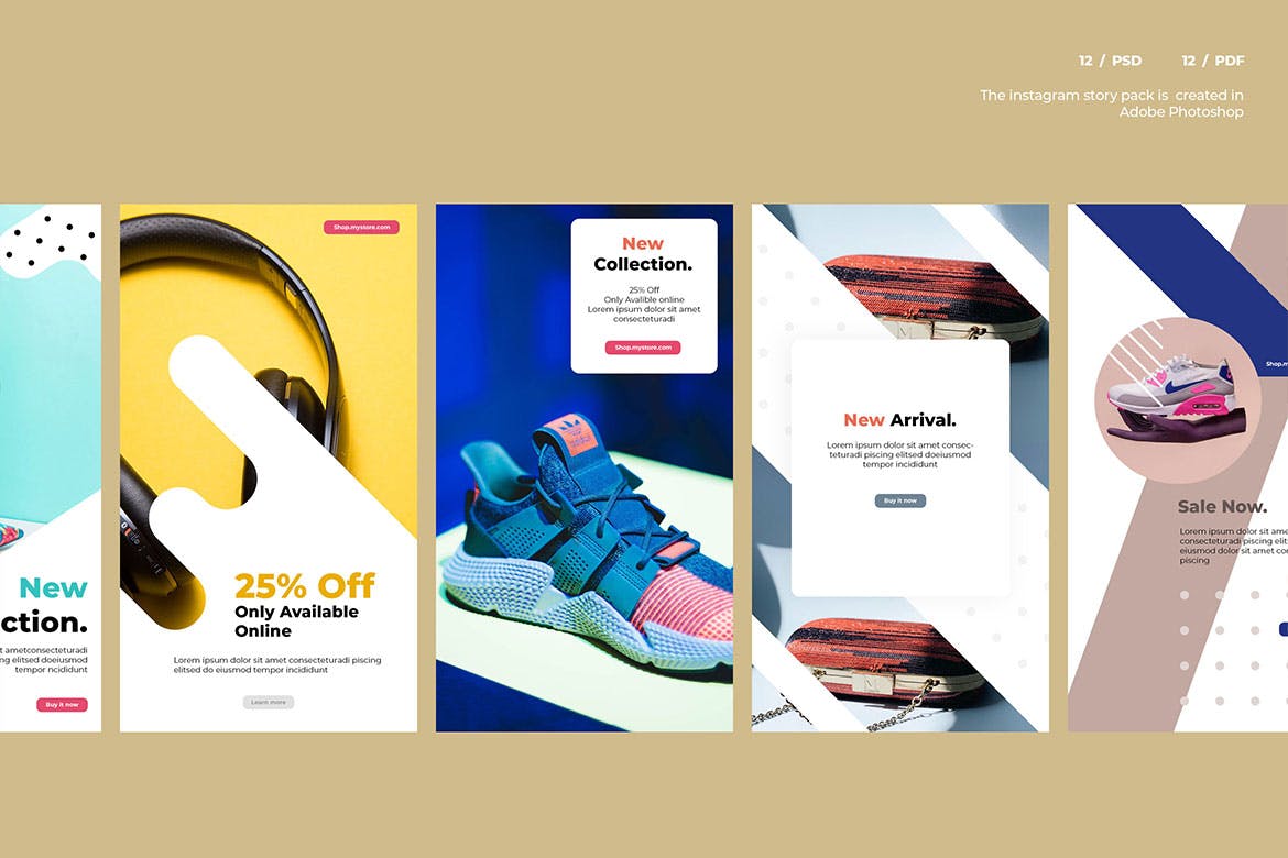 12个Instagram社交平台品牌故事推广素材 12 Promo Instagram Story Template插图(4)